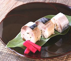 漬物サバ棒寿司